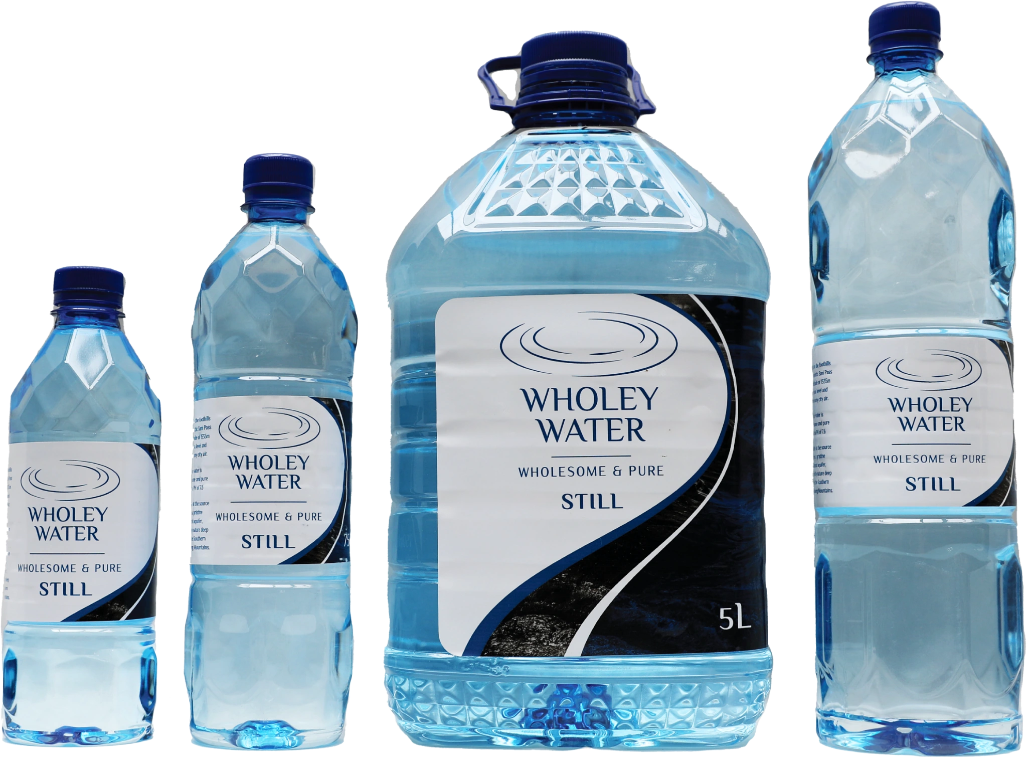 Wholey Water product range